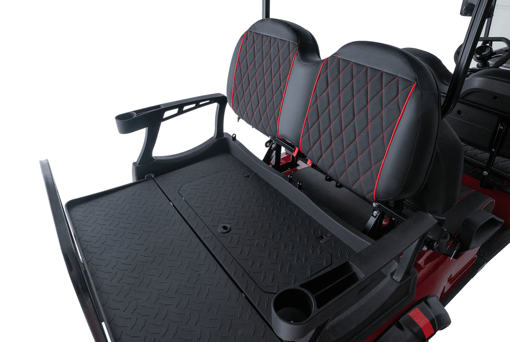 Rear seats fold flat for additional cargo space
